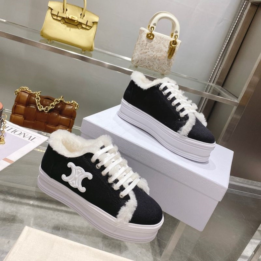 women's new style velvet canvas shoes